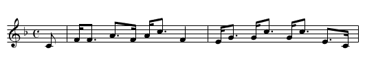 House of Cluny, The - staff notation