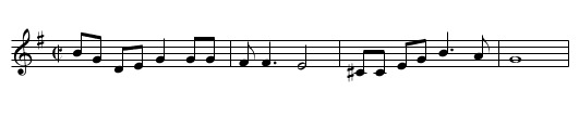House of David Blues - staff notation