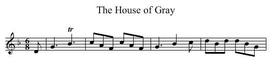 House of Gray, The - staff notation