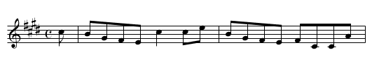 House of Invercauld, The - staff notation
