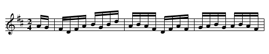 House Party Reel - staff notation