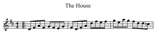 House, The  - staff notation