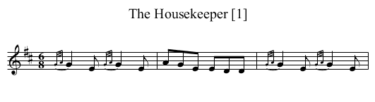 Housekeeper [1], The - staff notation