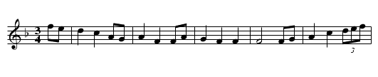 How Happy for the Little Birds - staff notation