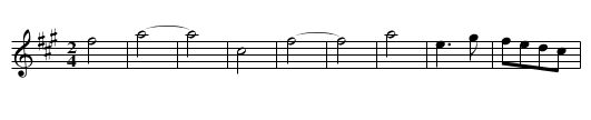 Huagu diao - staff notation