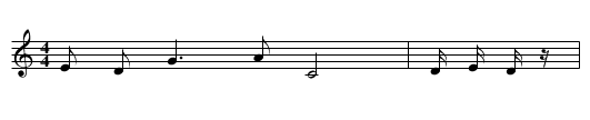 Huangjiang jao The horns of male antilope - staff notation