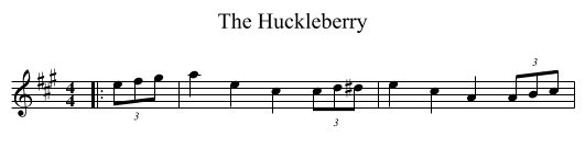 Huckleberry, The  - staff notation