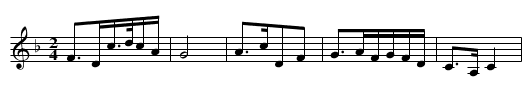 Hudie feilai you feiqu - staff notation