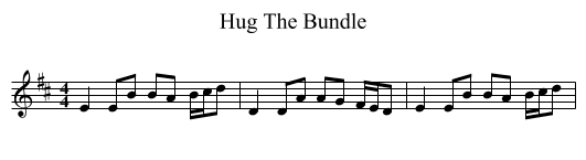 Hug The Bundle - staff notation