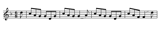 Huggerth the Puss - staff notation
