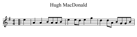 Hugh MacDonald - staff notation