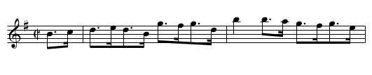 Hugh McArdle's Fancy (hornpipe) 1680 - staff notation