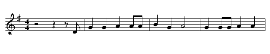 Hughie Grame - staff notation