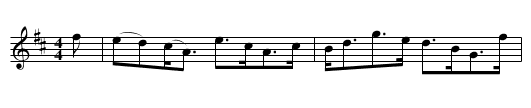 Hughie Rory MacKinnon - staff notation