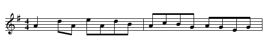 Hughie Travers' # 2 - staff notation