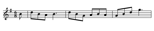 Hughie Travers' - staff notation