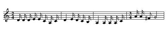 Hui guannan - staff notation