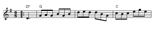 Hullichan Jig, the  - staff notation