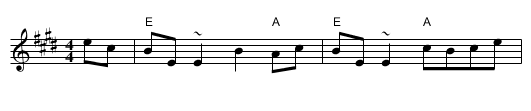 Hull's Reel - staff notation
