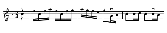 HULL'S VICTORY -- HORNPIPE - staff notation