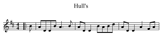 Hull's - staff notation