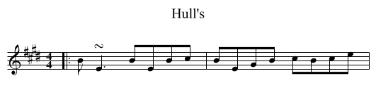 Hull's - staff notation