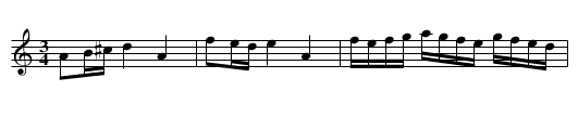 Hultkläppens d-moll polska (La Folia variant) - staff notation