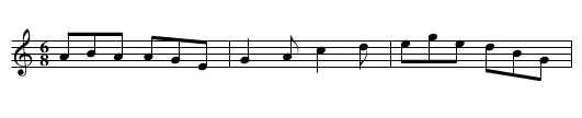 Humors of Buttevant - staff notation
