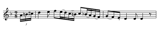 Humors of Carrickmacross - staff notation