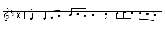 Humors of Castelcomer - staff notation