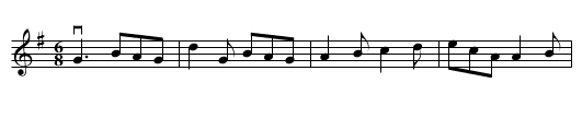 HUMORS OF CASTLE LYON -- JIG - staff notation