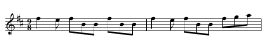 Humors of Derry, The - staff notation