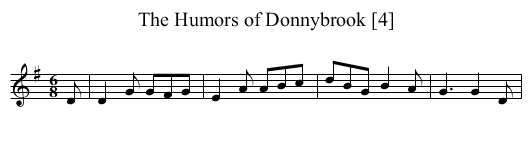 Humors of Donnybrook [4], The - staff notation