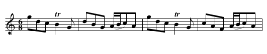 Humors of Dublin [2], The - staff notation