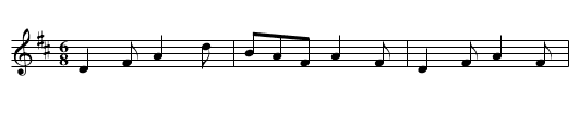 Humors of Limerick - staff notation