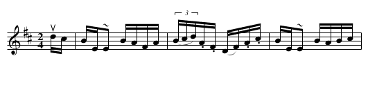Humors of Tufts Street -- Reel - staff notation