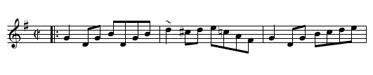 Humors of Tullyknockbrine - staff notation