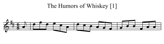 Humors of Whiskey [1], The - staff notation