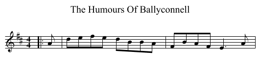 Humours Of Ballyconnell, The  - staff notation