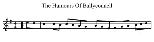 Humours Of Ballyconnell, The  - staff notation