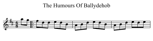 Humours Of Ballydehob, The  - staff notation