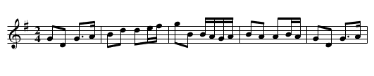 Humours of Ballydesmond, The - staff notation