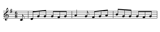 Humours of Bandon - staff notation