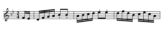 Humours of Boston - staff notation