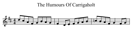 Humours Of Carrigaholt, The  - staff notation