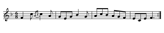 Humours of Castlebar - staff notation