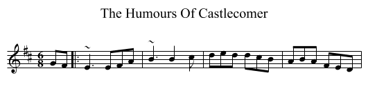 Humours Of Castlecomer, The  - staff notation