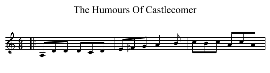 Humours Of Castlecomer, The  - staff notation