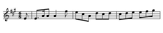 Humours of Cavan - staff notation