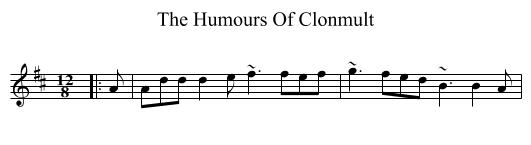 Humours Of Clonmult, The  - staff notation